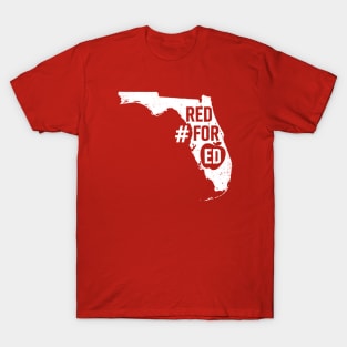 Red for Ed Florida State Outline T-Shirt